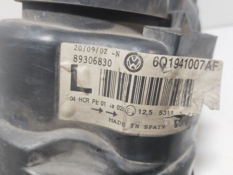 Recambio de faro izquierdo para volkswagen polo iv (9n_, 9a_) 1.4 tdi referencia OEM IAM 6Q1941007AF  