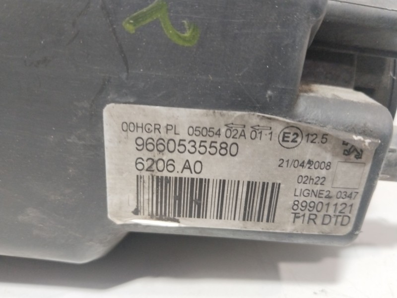 Recambio de faro derecho para peugeot 206 van 1.4 hdi referencia OEM IAM 9660535580  