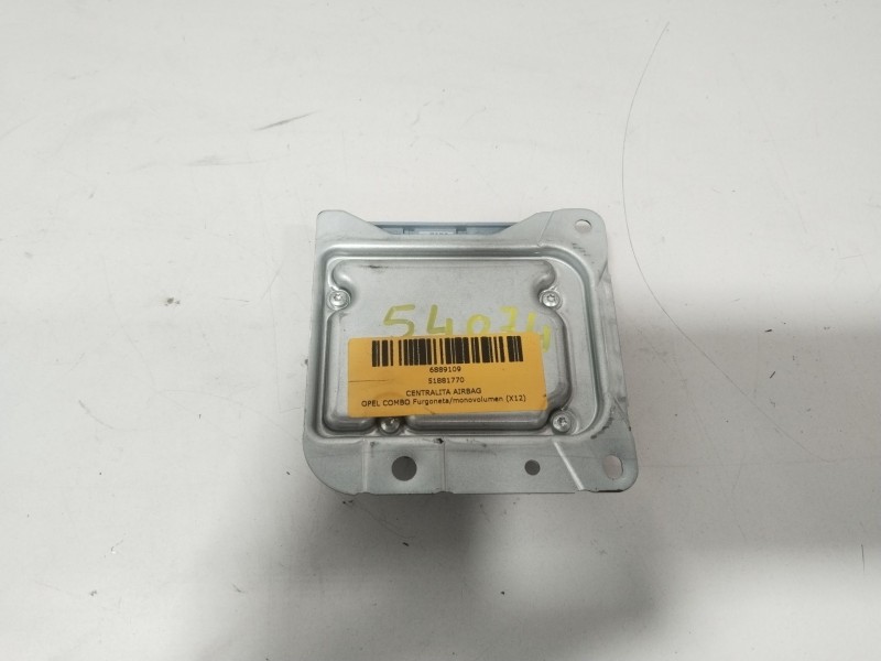 Recambio de centralita airbag para opel combo furgoneta/monovolumen (x12) 1.3 cdti (b05) referencia OEM IAM 51881770  