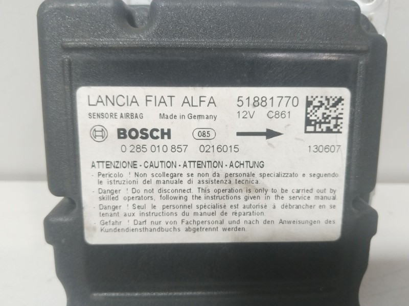 Recambio de centralita airbag para opel combo furgoneta/monovolumen (x12) 1.3 cdti (b05) referencia OEM IAM 51881770  