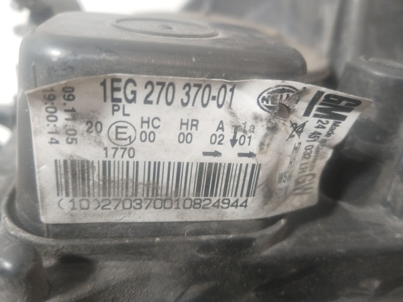 Recambio de faro izquierdo para opel astra h gtc (a04) 1.6 (l08) referencia OEM IAM 1EG27037001 93178635 