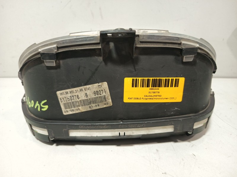 Recambio de caudalimetro para fiat doblo furgoneta/monovolumen (223_) 1.9 jtd referencia OEM IAM 51758776  