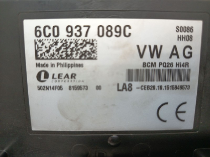 Recambio de modulo electronico para seat ibiza iv (6j5, 6p1) 1.4 tdi referencia OEM IAM 6C0937089C  