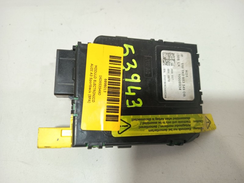 Recambio de modulo electronico para audi a3 sportback (8pa) 1.4 tfsi referencia OEM IAM 1K0953549D  