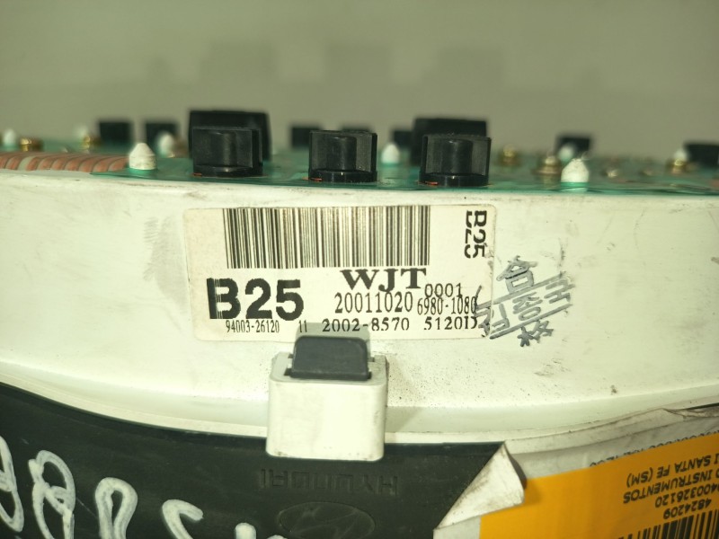Recambio de cuadro instrumentos para hyundai santa fe (sm) 2.4 gls referencia OEM IAM 9400326120 20028570 