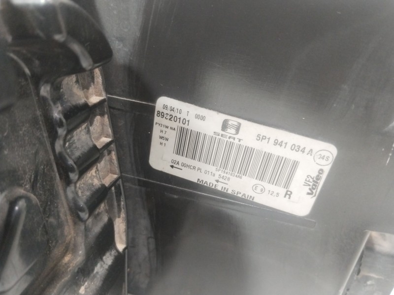 Recambio de faro derecho para seat altea (5p1) 1.6 tdi referencia OEM IAM 5P1941034A  