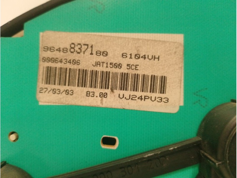 Recambio de cuadro instrumentos para peugeot 206 berlina xs clim referencia OEM IAM   