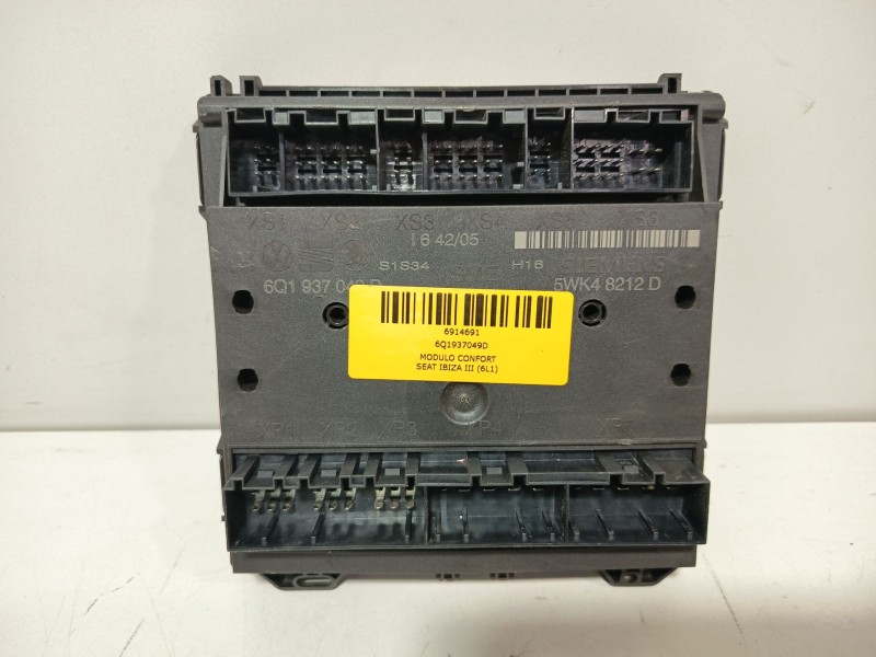 Recambio de modulo confort para seat ibiza iii (6l1) 1.9 tdi referencia OEM IAM 6Q1937049D  