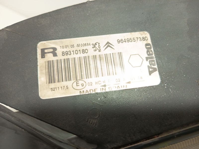 Recambio de faro derecho para citroën xsara picasso (n68) 1.6 hdi referencia OEM IAM 89310180  