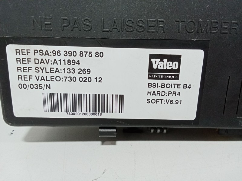Recambio de caja reles / fusibles para citroën xsara (n1) 1.9 td referencia OEM IAM 9639087580  