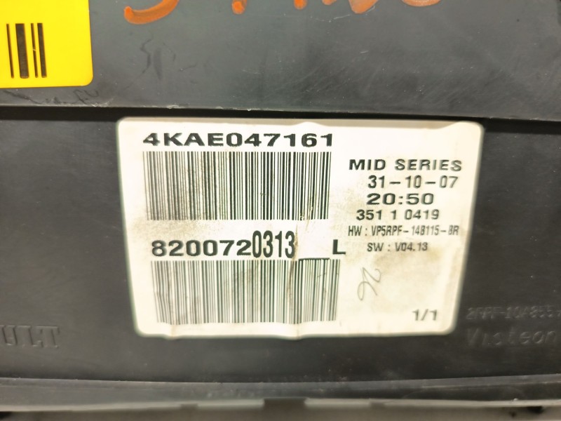 Recambio de cuadro instrumentos para renault megane ii sedán (lm0/1_) 1.9 dci referencia OEM IAM 8200720313  