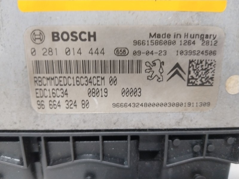 Recambio de centralita motor uce para citroën nemo monospace 1.4 hdi referencia OEM IAM 9661586080  
