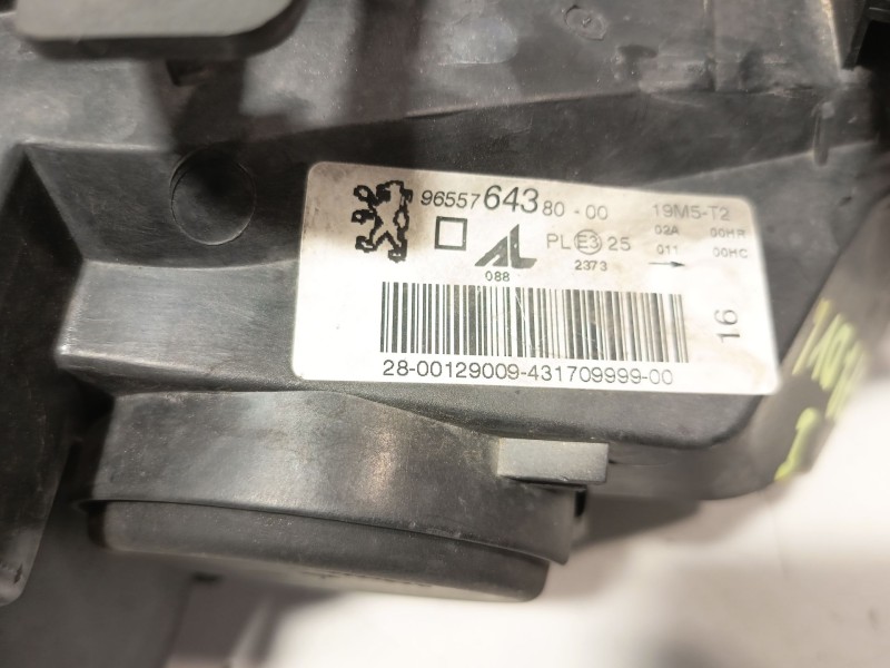 Recambio de faro izquierdo para peugeot 307 sw (3h) 1.6 hdi 90 referencia OEM IAM 9655764380 620886 