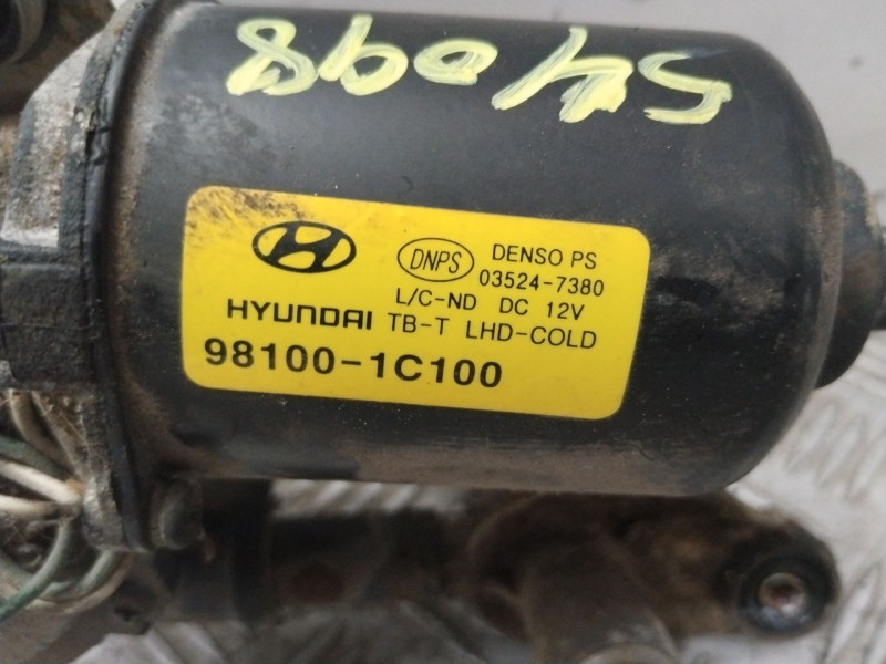 Recambio de motor limpia delantero para hyundai getz (tb) 1.5 crdi referencia OEM IAM 981001C100  