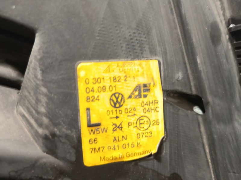 Recambio de faro izquierdo para seat alhambra (7v8, 7v9) 1.8 t 20v referencia OEM IAM 7M7941015K  