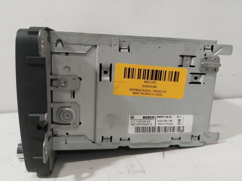 Recambio de sistema audio / radio cd para seat toledo iv (kg3) 1.6 tdi referencia OEM IAM 6JA035186  