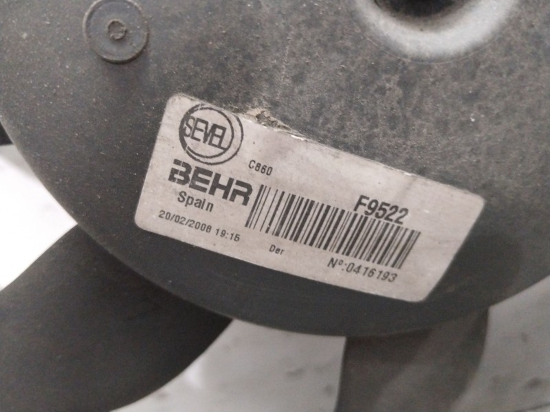 Recambio de electroventilador para citroën jumper iii autobús 2.2 hdi 100 referencia OEM IAM F9522  