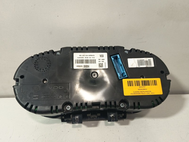 Recambio de cuadro instrumentos para volkswagen polo v (6r1, 6c1) 1.2 referencia OEM IAM 6R0920860H  