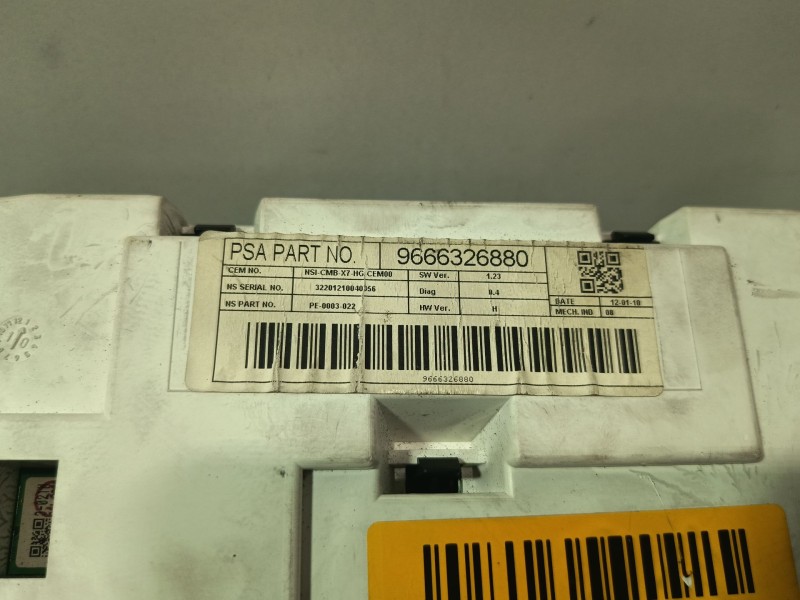 Recambio de cuadro instrumentos para citroën c5 iii (rd_) 2.0 hdi 140 referencia OEM IAM 9666326880  