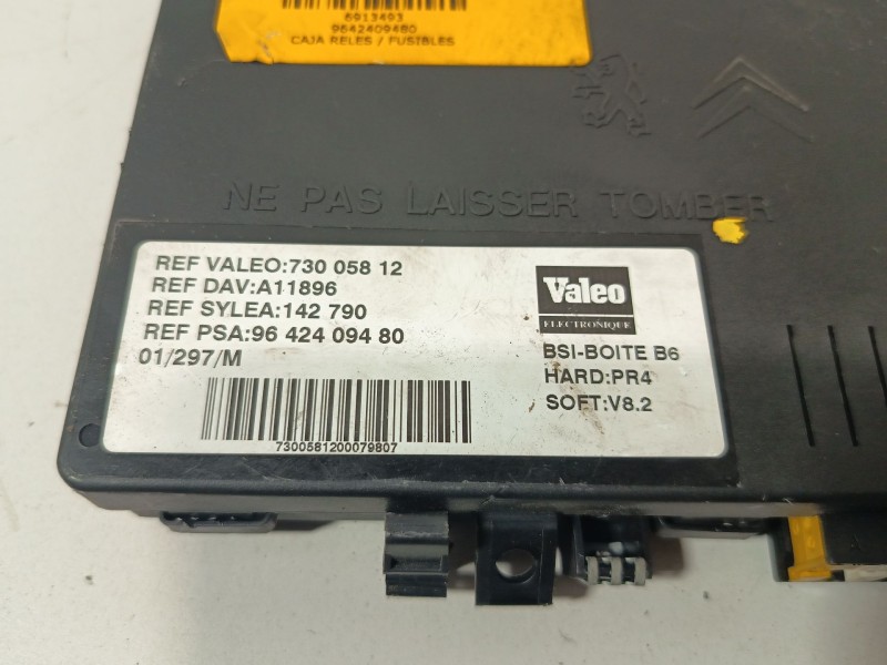 Recambio de caja reles / fusibles para citroën xsara picasso (n68) 2.0 hdi referencia OEM IAM 9642409480  