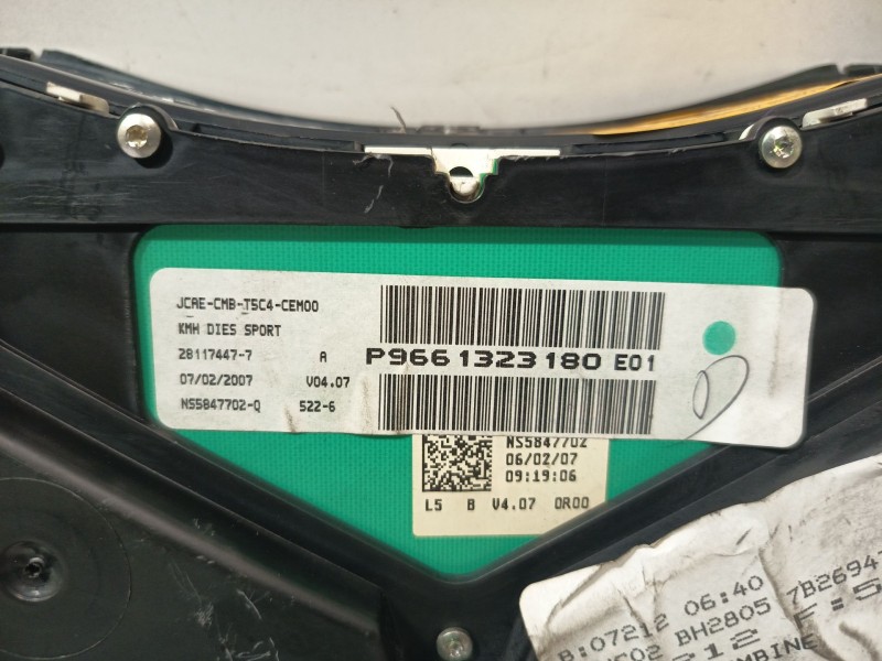 Recambio de cuadro instrumentos para peugeot 307 break/sw (s2) sw pack + referencia OEM IAM P9661323180 E01  