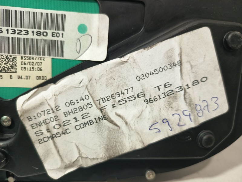 Recambio de cuadro instrumentos para peugeot 307 break/sw (s2) sw pack + referencia OEM IAM P9661323180 E01  