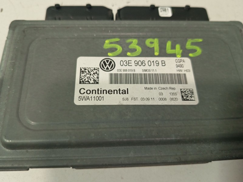 Recambio de centralita motor uce para volkswagen polo v (6r1, 6c1) 1.2 referencia OEM IAM 03E906019B  