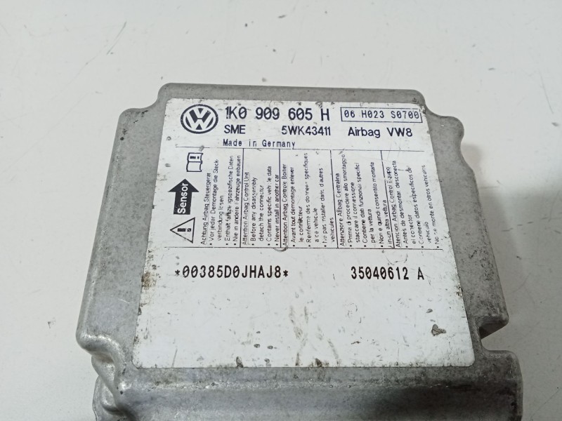 Recambio de centralita airbag para volkswagen golf v berlina (1k1) igolf referencia OEM IAM 5WK43411 1K09090605H 