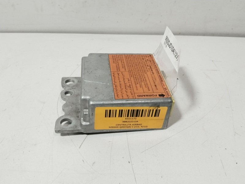 Recambio de centralita airbag para nissan qashqai i (j10, nj10) 2.0 referencia OEM IAM 98820JD10A  