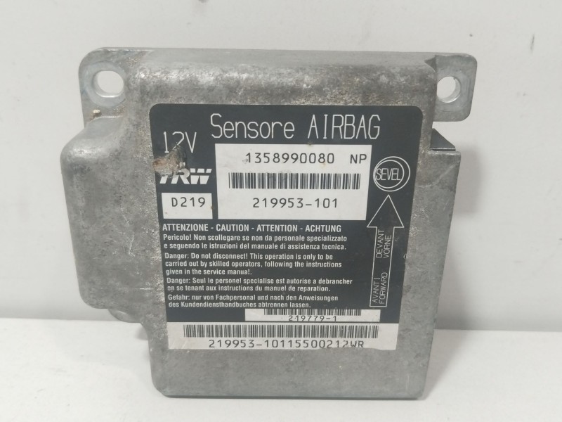 Recambio de centralita airbag para citroën jumper iii autobús 2.2 hdi 100 referencia OEM IAM 1358990080  