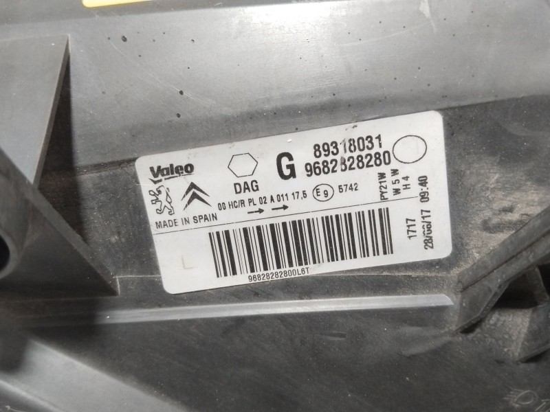 Recambio de faro izquierdo para peugeot partner furgoneta/monovolumen électrique referencia OEM IAM 6208K6  