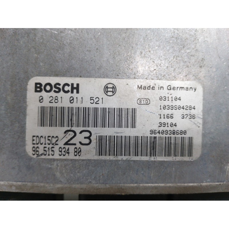 CENTRALITA MOTOR UCE 0281011521 9651593480 - imagen 3