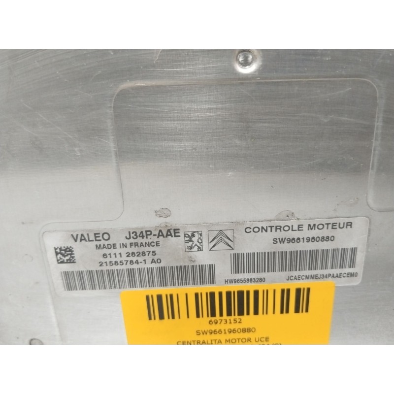 CENTRALITA MOTOR UCE SW9661960880  - imagen 2