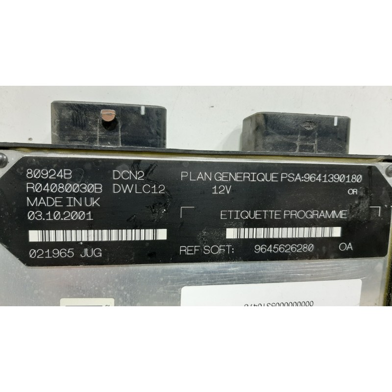 CENTRALITA MOTOR UCE 9645626280  - imagen 2