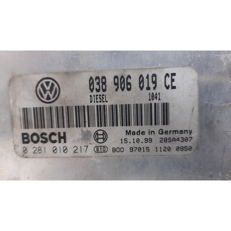 CENTRALITA MOTOR UCE 0281010217 038906019CE  - imagen 3