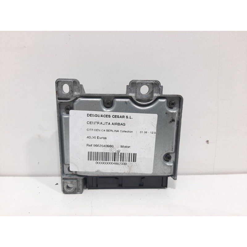 CENTRALITA AIRBAG 9662643980 603726100  - imagen 1