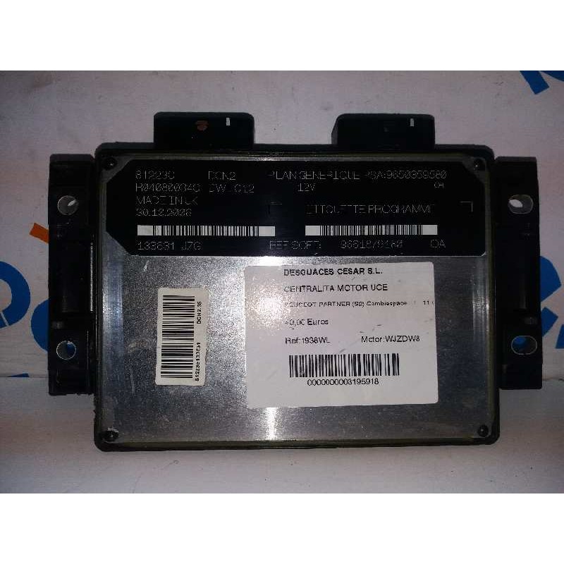 CENTRALITA MOTOR UCE 9650359580 R04080034C  - imagen 1
