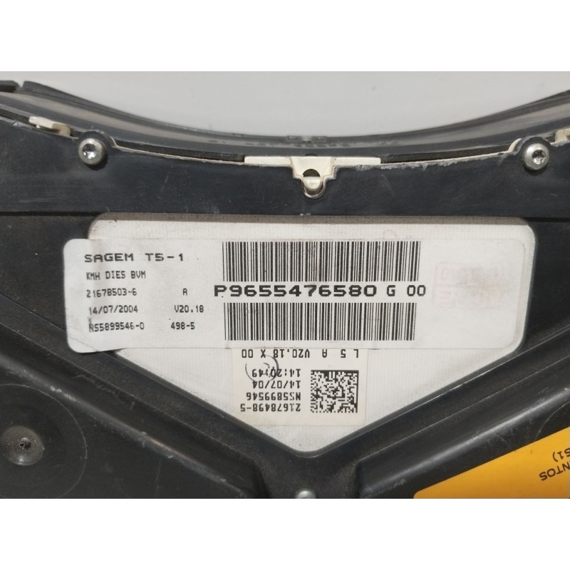 CUADRO INSTRUMENTOS 9655476580G  - imagen 3