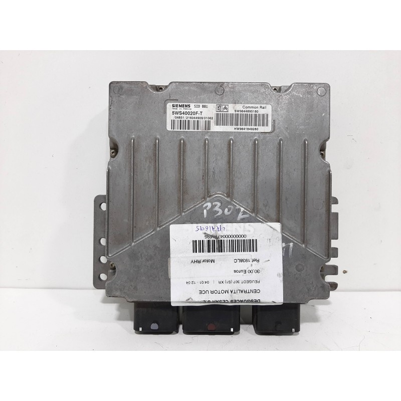CENTRALITA MOTOR UCE 9644895180 5WS40020FT  - imagen 1