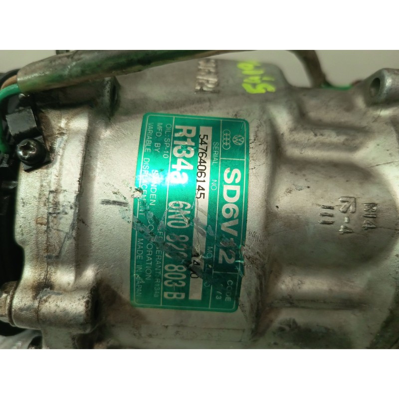 COMPRESOR AIRE ACONDICIONADO 6N0820803B  - imagen 3