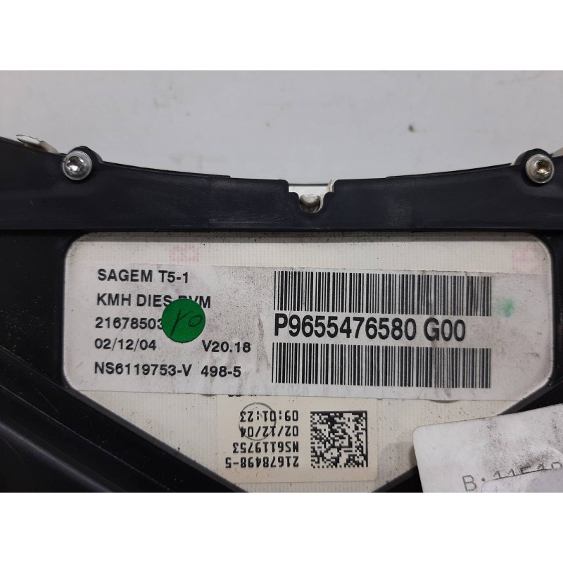 CUADRO INSTRUMENTOS 9655476580G  - imagen 2