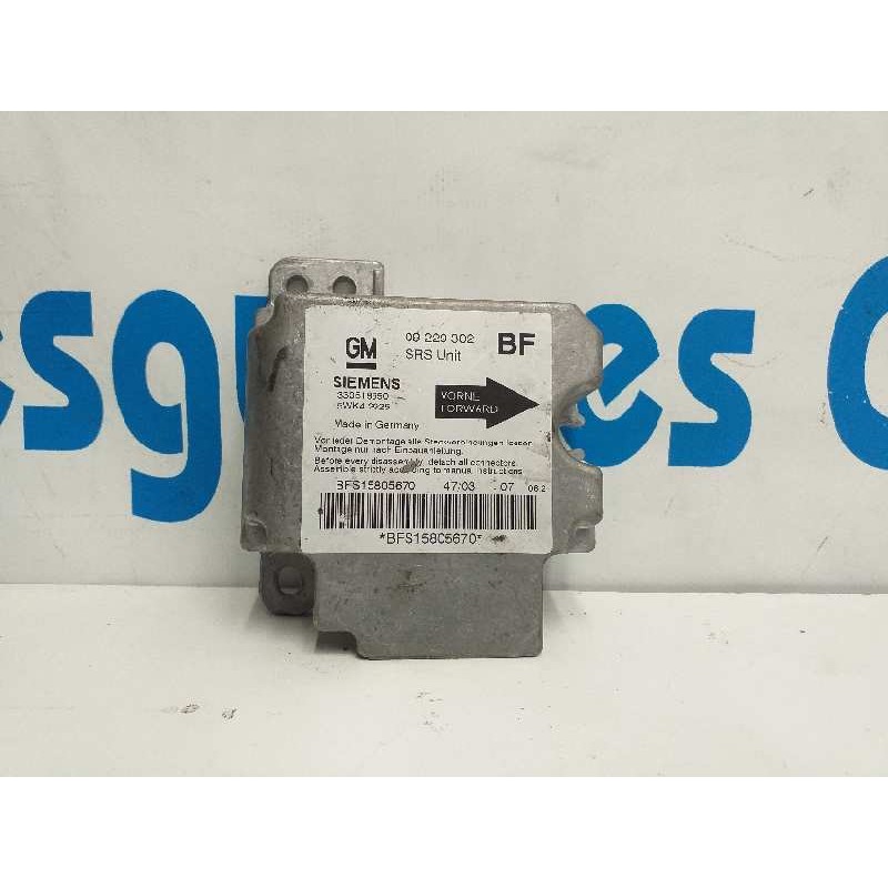 CENTRALITA AIRBAG 5WK42925 09229302 09195790 - imagen 2