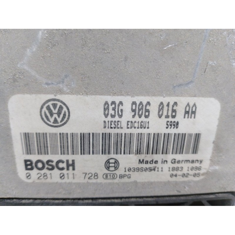 CENTRALITA MOTOR UCE 03G906016AA 0281011728  - imagen 2