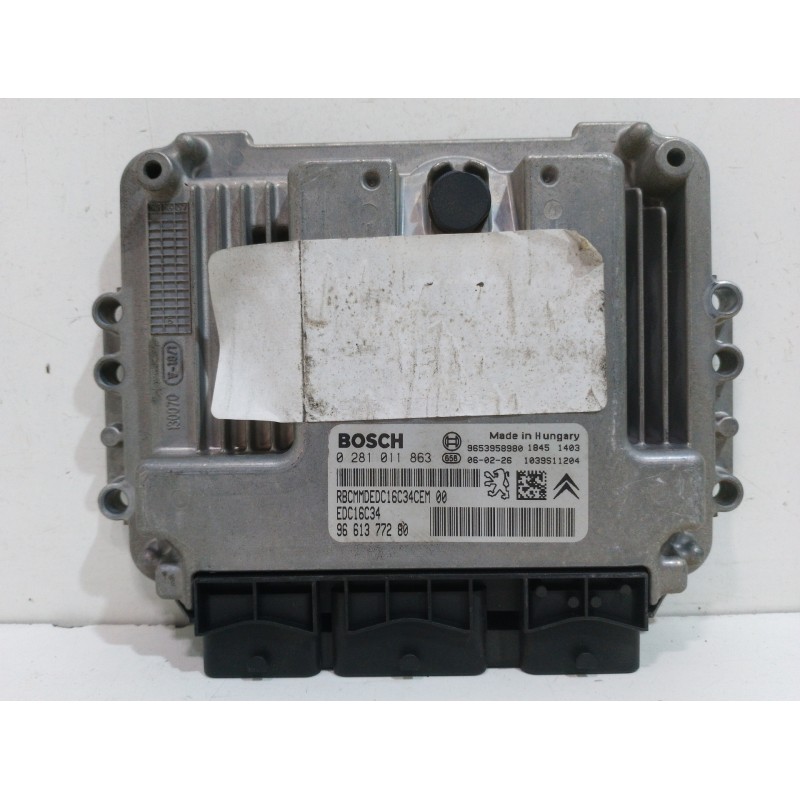 CENTRALITA MOTOR UCE 0281011863 9661377280 1940JJ - imagen 1