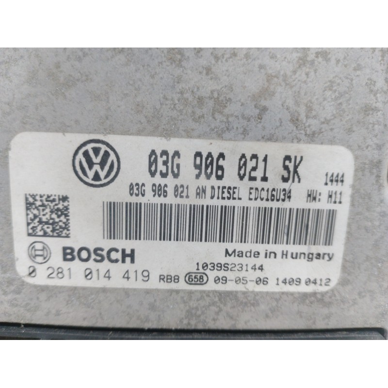 CENTRALITA MOTOR UCE 03G906021SK 0281014419 1039S23144 - imagen 3