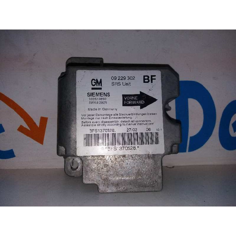 CENTRALITA AIRBAG 5WK42925 09229302  - imagen 1
