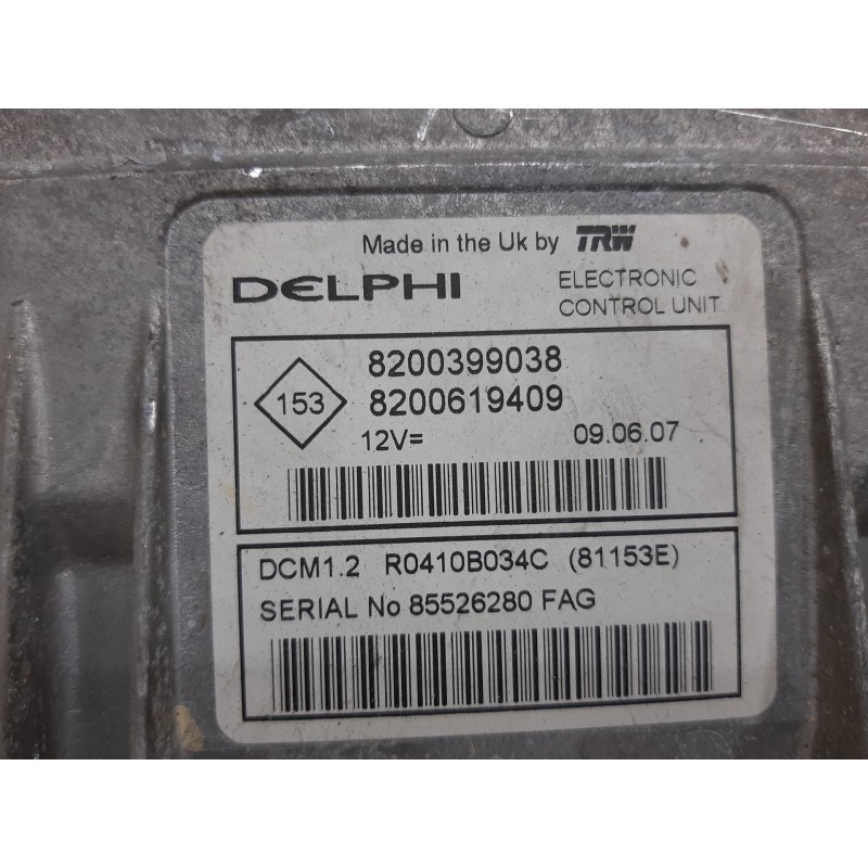 CENTRALITA MOTOR UCE 8200399038 8200619409  - imagen 2