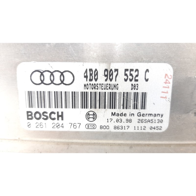 CENTRALITA MOTOR UCE 0261204767 4B0997552BV  - imagen 3