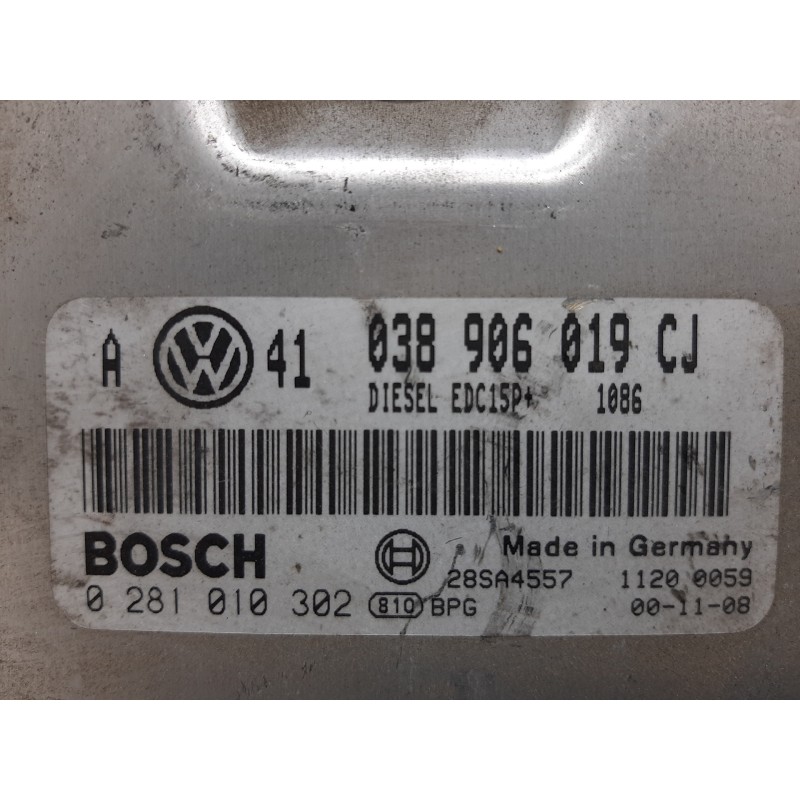 CENTRALITA MOTOR UCE 038906019CJ 0281010302  - imagen 2