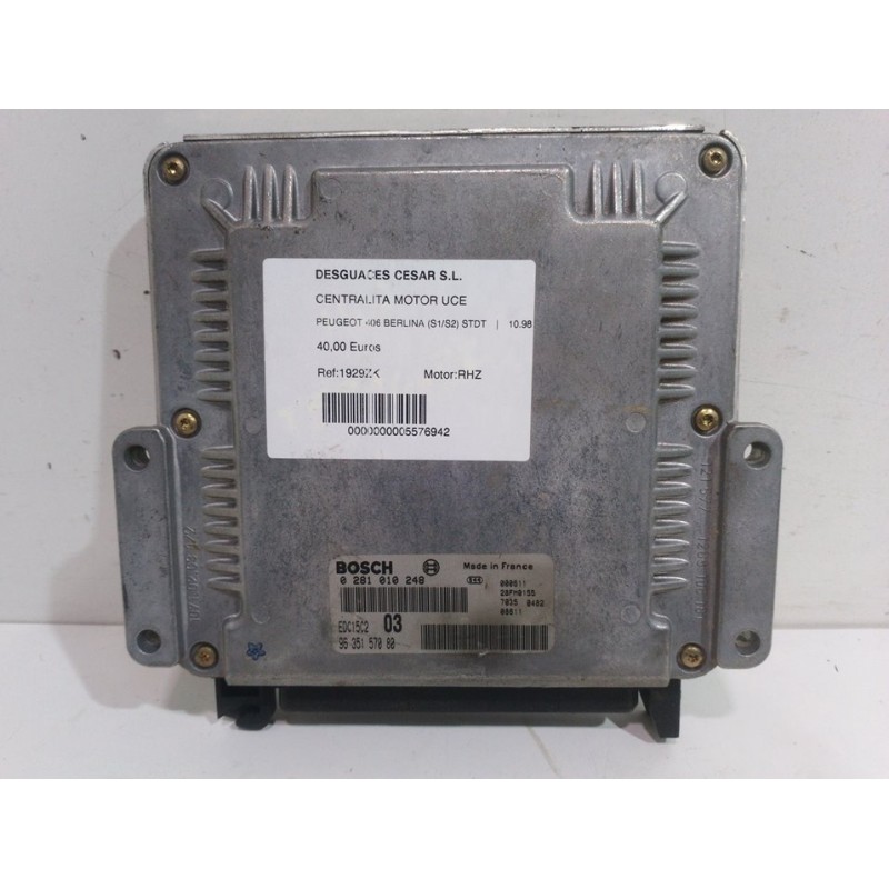 CENTRALITA MOTOR UCE 0281010248 9635157080  - imagen 1